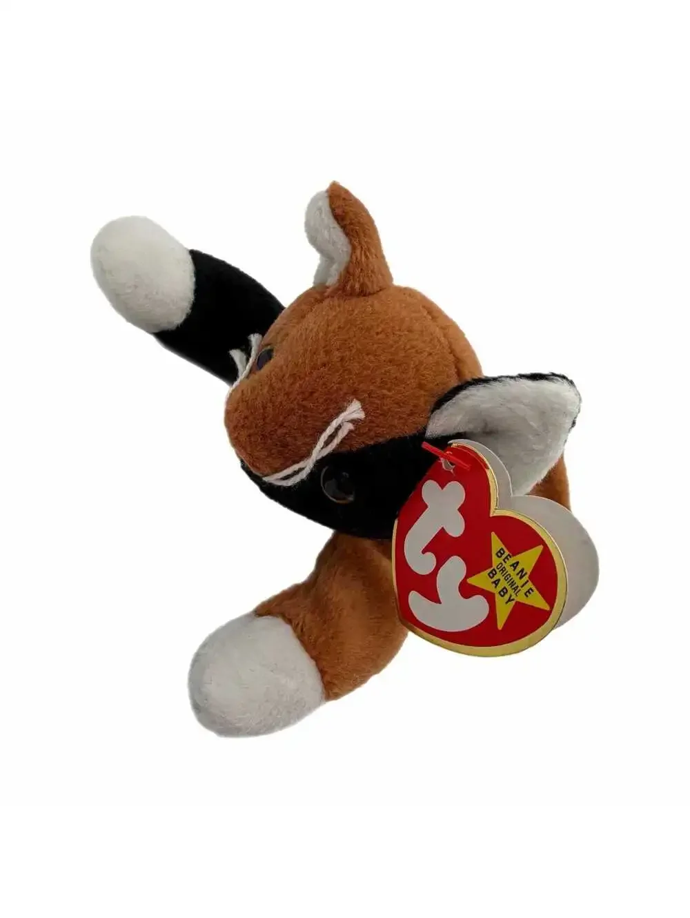 Vintage TY Beanie Baby Chip the Calico Cat with Mismatched Snowball Swing Tag